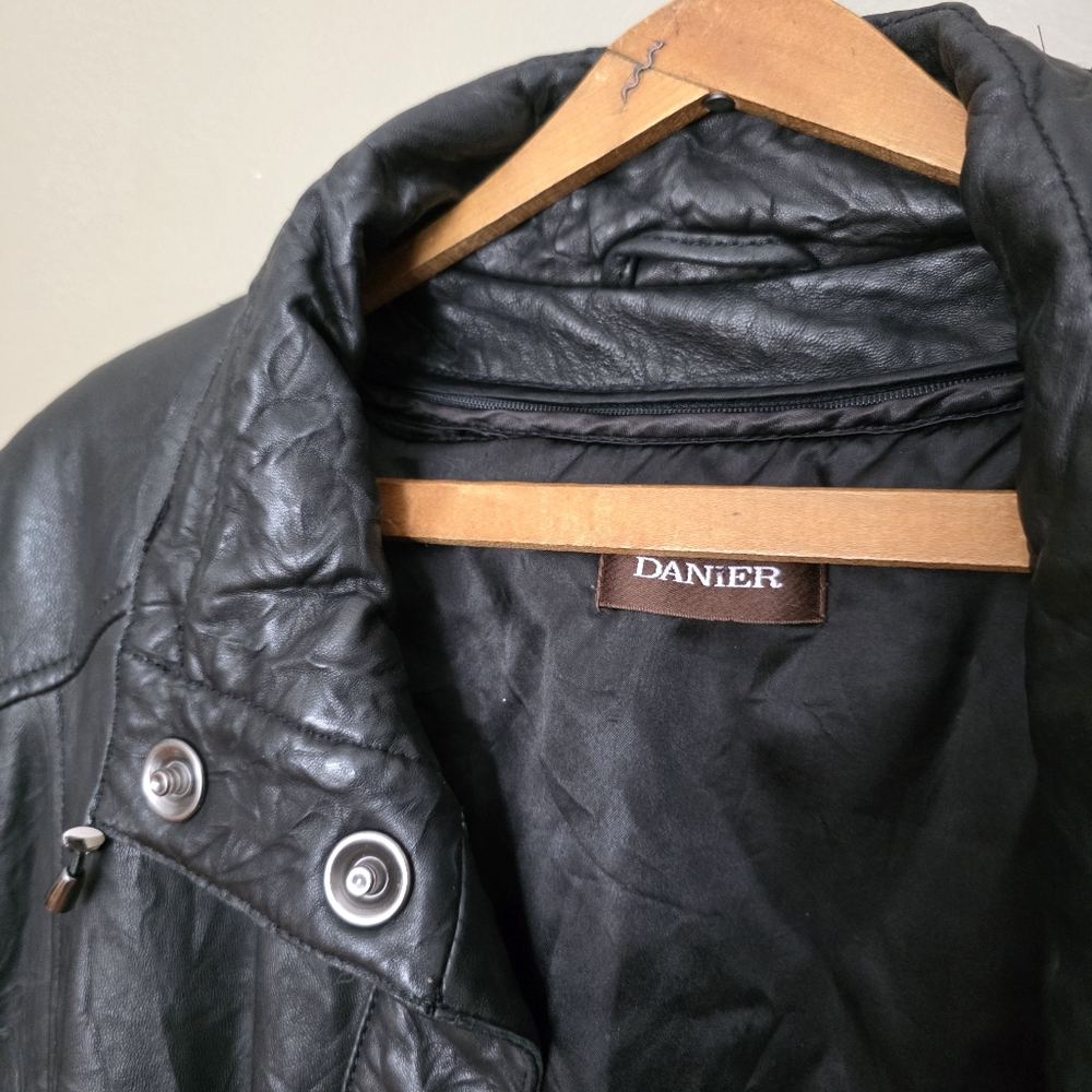 DANIER | Vintage 90s Black Leather Thinsulate Lined Jacket – Women’s XL - Picture 10 of 11